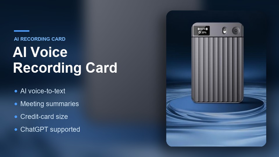 AI voice recording card
